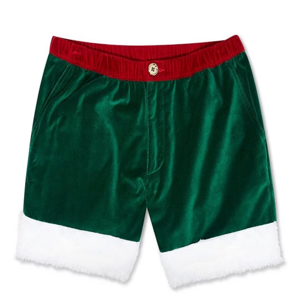 Chubbies Elf Shorts Green Christmas